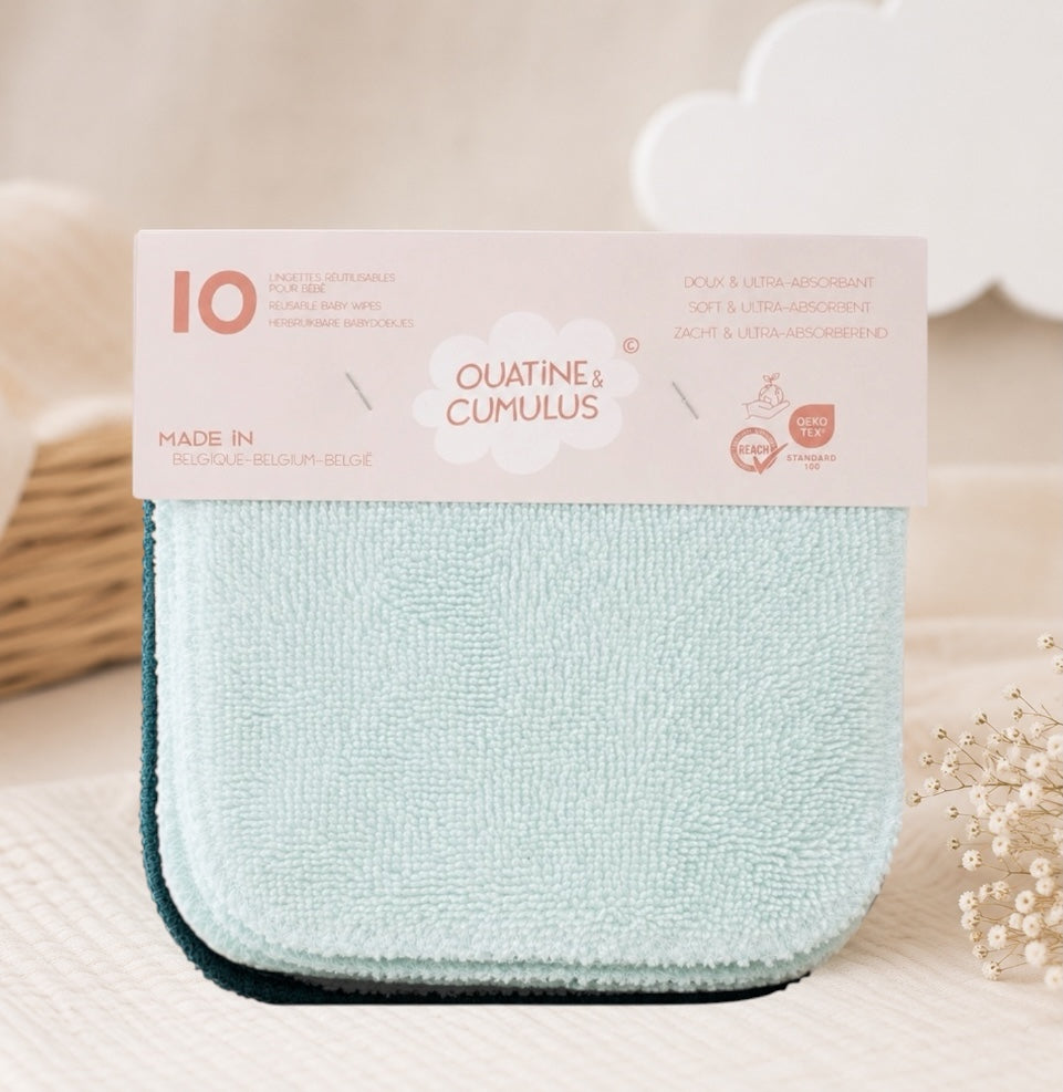 Lingettes réutilisables pour bébés